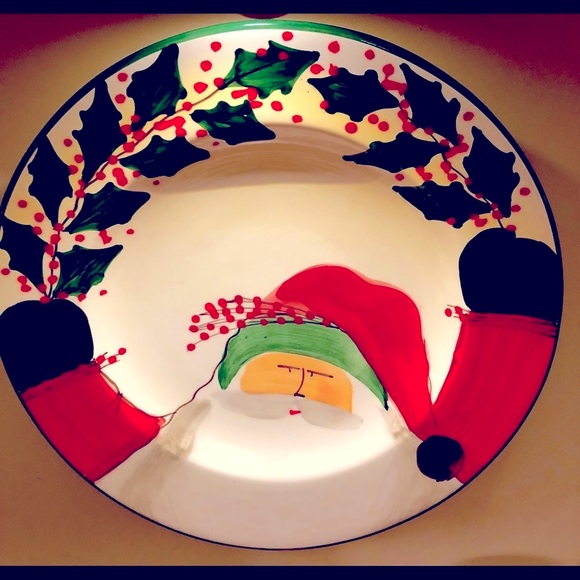 Vietri Old St Nick giant wall plate or platter *Rare one of a kind - Picture 3 of 8